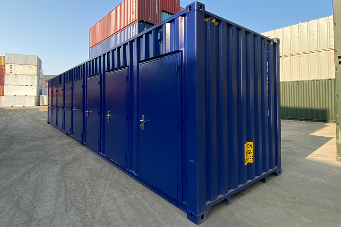 Container marittimo 40 piedi hc 8 porte | standard iso – certificato csc 2 Container marittimo 40 piedi hc 8 porte | standard iso – certificato csc - immagine 2