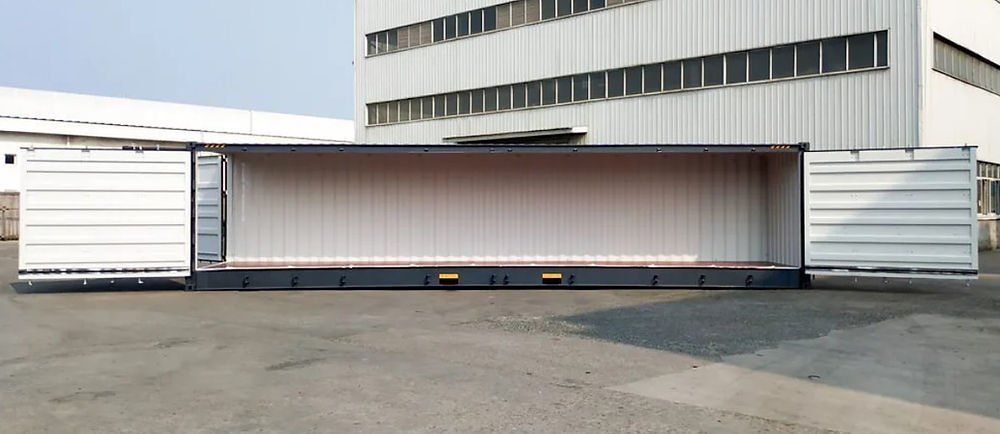 Container 40 piedi open side high cube – lato completamente apribile, grigio 8 Container 40 piedi open side high cube – lato completamente apribile, grigio - immagine 8