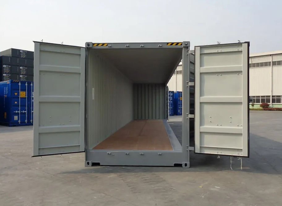 Container 40 piedi open side high cube – lato completamente apribile, grigio 5 Container 40 piedi open side high cube – lato completamente apribile, grigio - immagine 5