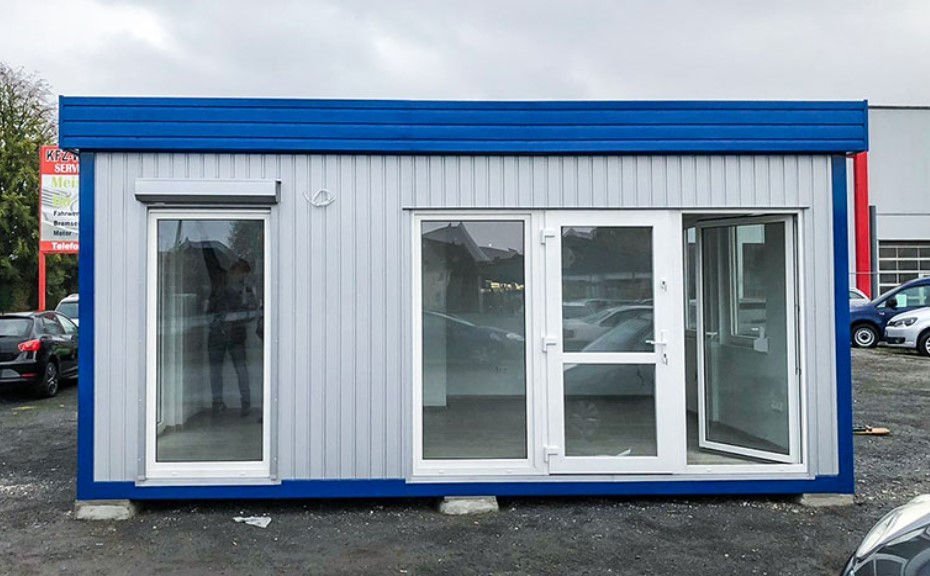 Container commerciale 29,4 m² | soluzione modulare per punti vendita e uffici 1 Container commerciale modulare