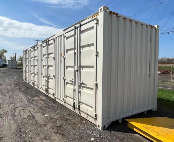 Container Marittimo 40 Piedi High Cube 4 Porte Laterali | One-Trip Beige
